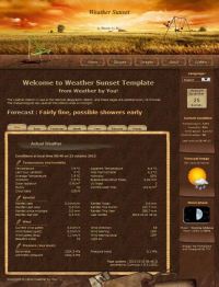 Weather Sunset Template